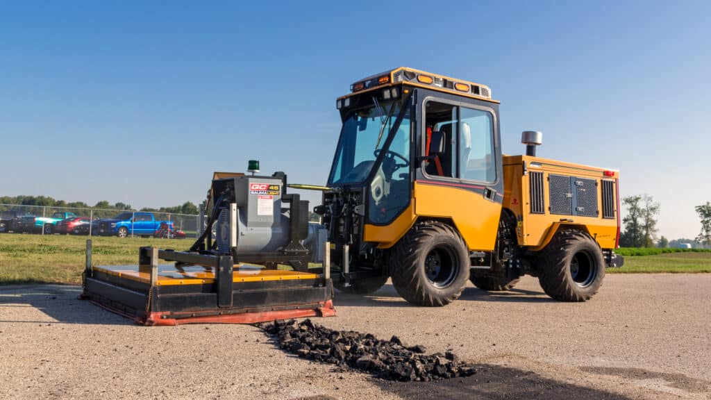 Smarter Road Repair with Infrared Asphalt Heater - Trackless Vehicles